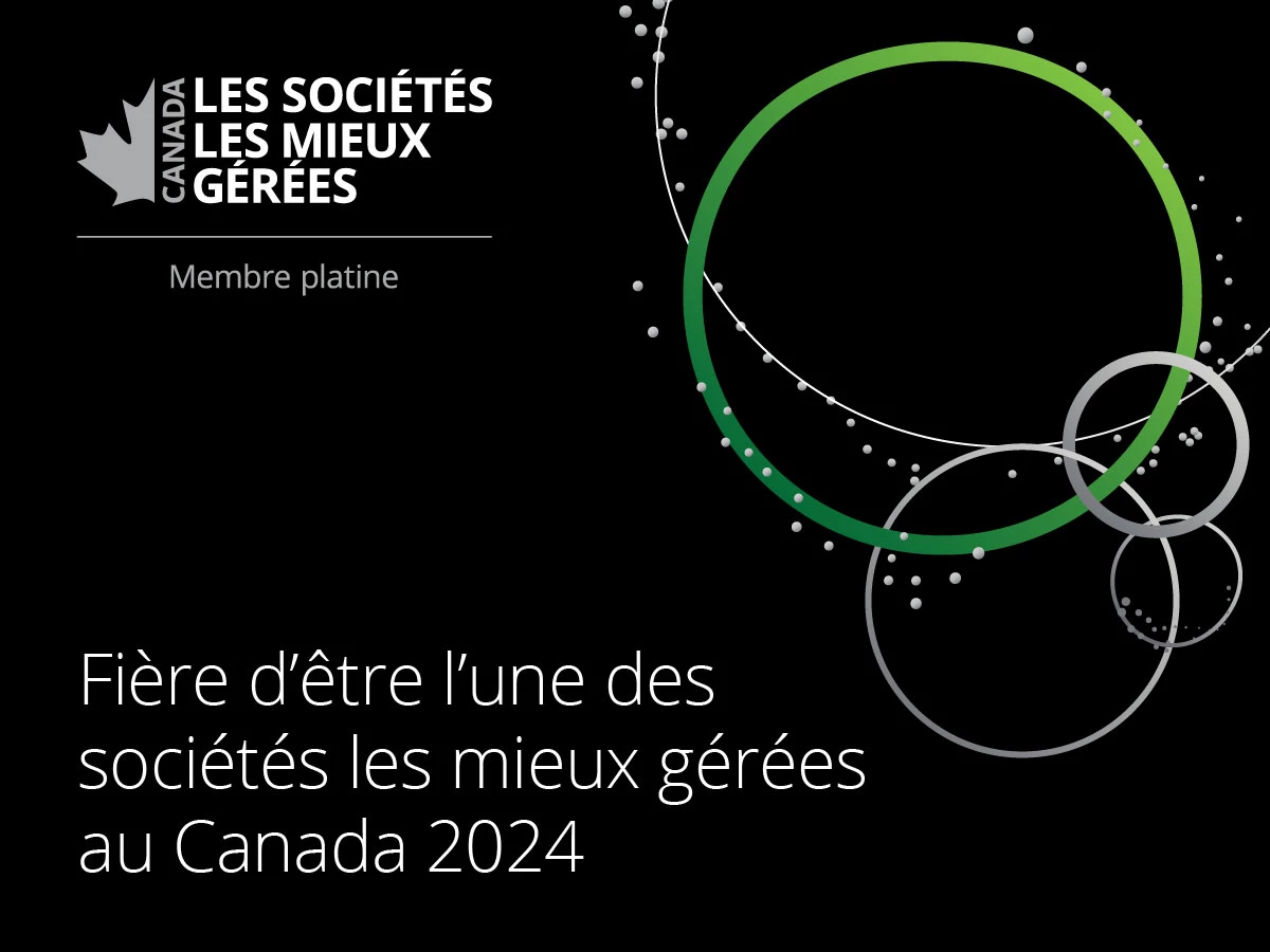 Fière d'être l'une des sociétés les mieux gérées au Canada 2024